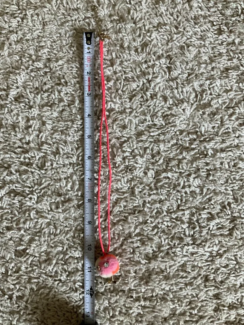 J.CREW CREWCUTS FUZZY MONSTER PENDANT NECKLACE. Multicolor.